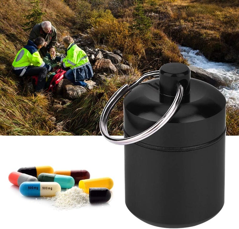 Portable Aluminum Alloy Box, Lightweight Compact Container Can with Hanging Loops and Sealing Lid for Outdoor Storing Earplugs Decorations - Image 2