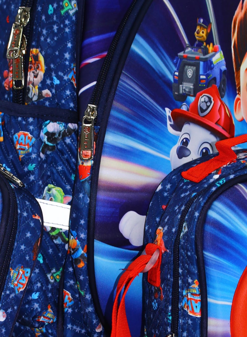 Migo Paw Patrol School Set Trolley Bag 16 Inches – Navy - Image 3