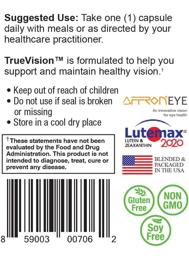 NatureCity True-Vision Eye Health Supplement - Plant-Based Lutein and Zeaxanthin with High Potency Saffron 20mg - Blue Light Potection, Support Central and Night Vision (60 Veggie Capsules)  - Image 3