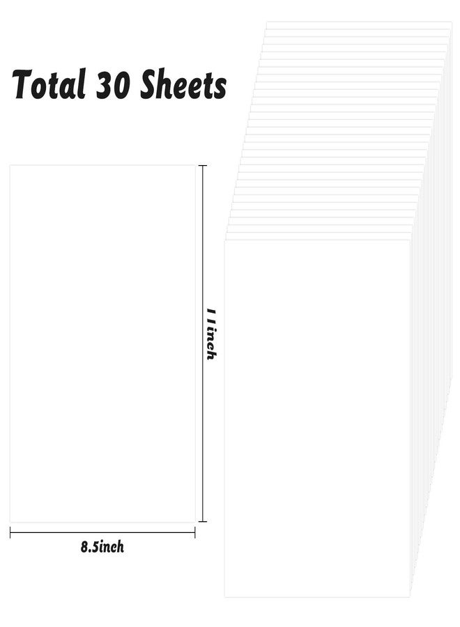 BeYumi 30 Packs Sticker Collecting Album Pages, Reusable Double-Sided Release Papers for Decal Collection, Blank Sticker Collecting Pages for Kids and Adults, 11.6 x 8.3 Inches - Image 2