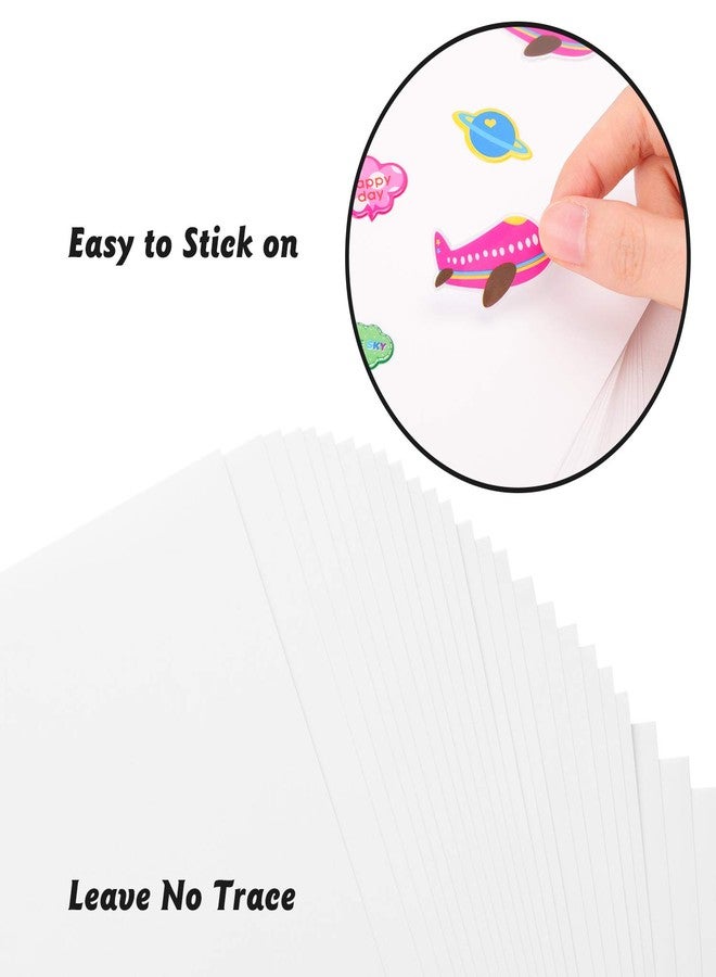 BeYumi 30 Packs Sticker Collecting Album Pages, Reusable Double-Sided Release Papers for Decal Collection, Blank Sticker Collecting Pages for Kids and Adults, 11.6 x 8.3 Inches - Image 3