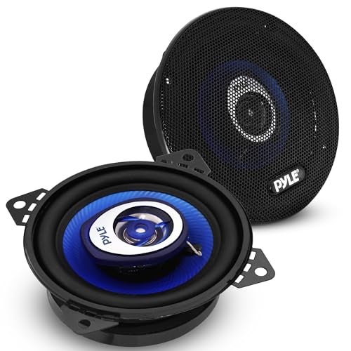Pyle 65 ThreeWay Sound Speaker System180 W RMS360W Power Handling w4 Ohm Impedance and 34 Piezo Tweeter for Car Component StereoRound Shaped Pro Full Range Triaxial Loud Audio PL63BLBlue