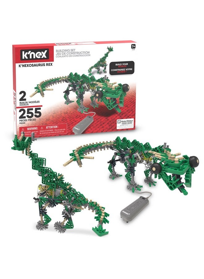 K'NEX - K'NEXosaurus Rex, Motorized Dinosaur Set ‚ 255 Pieces, STEM Building, Engineering Play, Kid Construction Set‚ Ages 7+ - Image 1