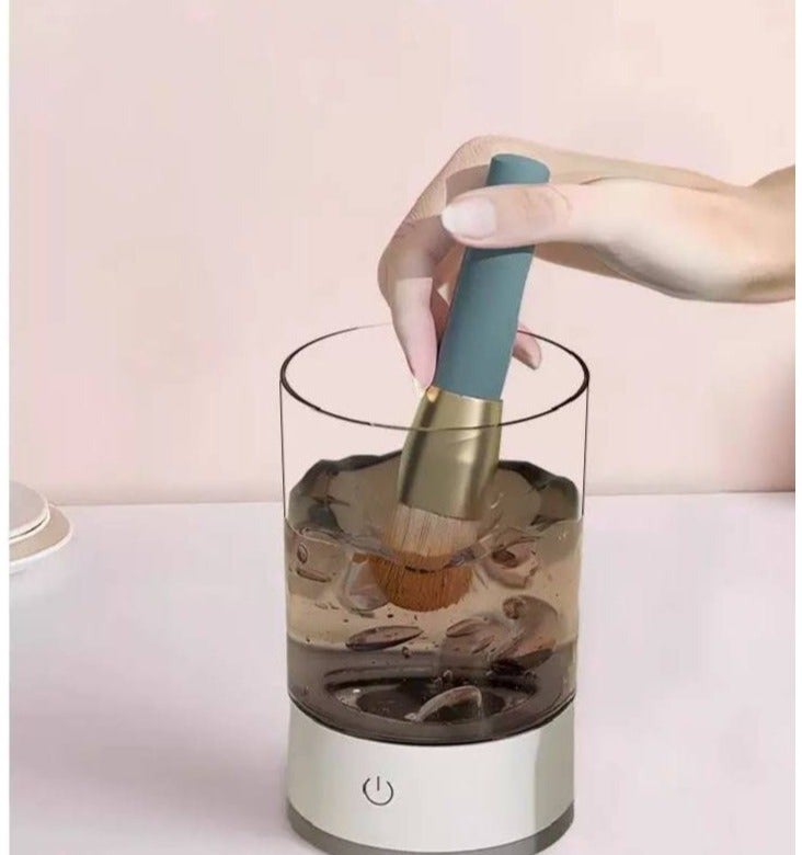Automatic Electric Makeup Brush Cleaner - USB Powered Rotating Cleaner for All Makeup Brushes - Image 1