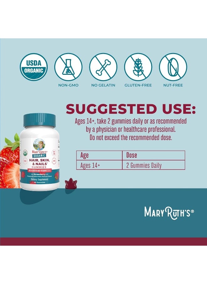 Organic Hair Skin Nail Gummies
