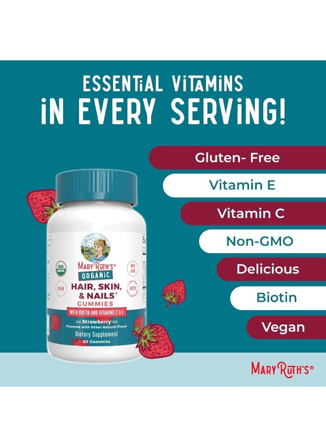 Organic Hair Skin Nail Gummies