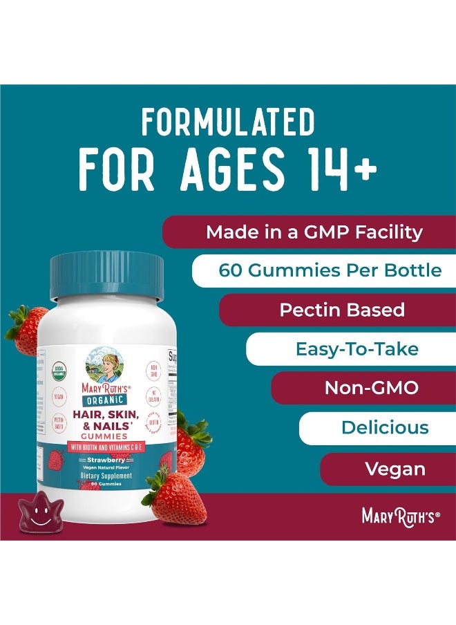 Organic Hair Skin Nail Gummies