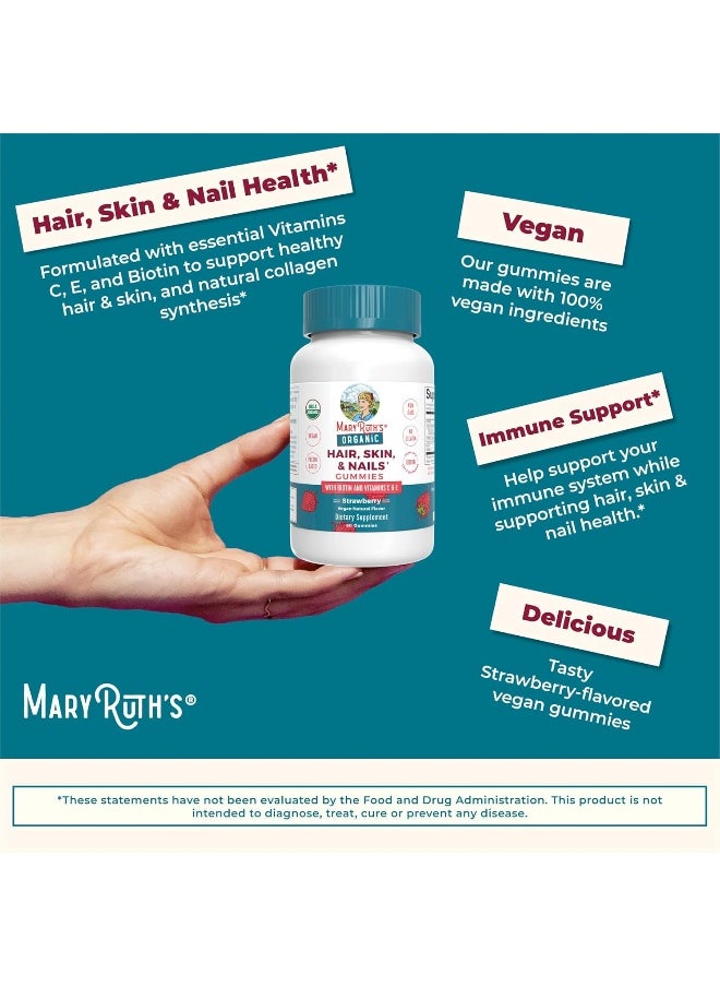Organic Hair Skin Nail Gummies