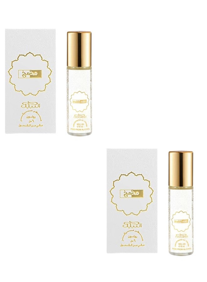 Nabeel 2 PCS NABEEL MAKH MIKH ROLL ON OIL PERFUME 6ML - Image 1