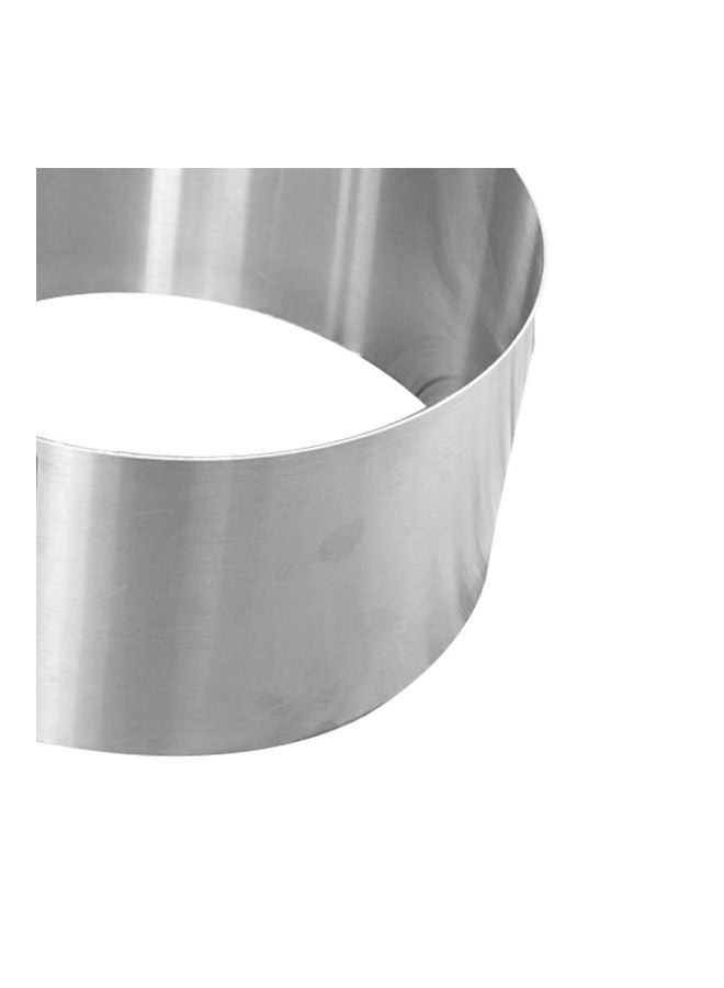 NIBEMINENT Retractable Stainless Steel Cake Ring Silver - Image 5