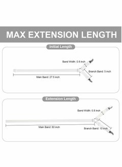 Y&D Bed Sheet Holder Straps, Adjustable Premium Fitted Suspenders with 6 Way Cross Elastic Bands and Corner Clips, for Bedding Mattress Fasteners(White)  - Image 4