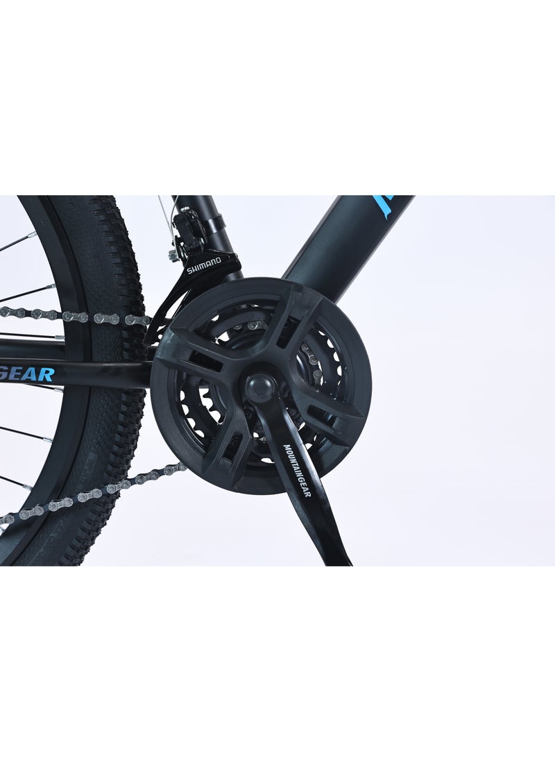 MOUNTAIN GEAR 21-Speed MTB Mountain Bike | 26-Inch Bicycle with High Carbon Steel Frame | Spoke Wheel | 26x2.125 Tire | Aluminum alloy rim | Disc Brakes | 31.8 Shock-Absorbing Front Fork | Shimano Shifters | PVC Pedals | MTB Seat - MGR311385  - Image 3