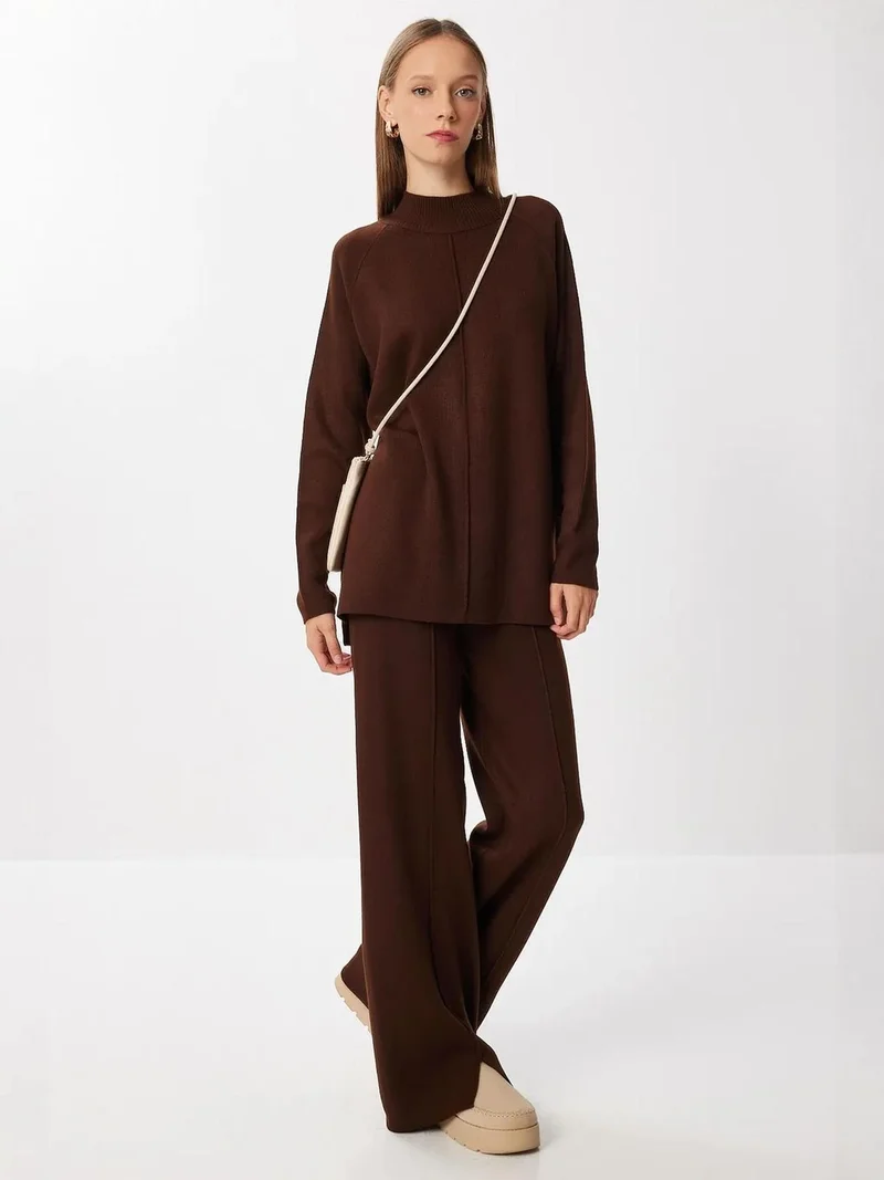 إسطنبول الساحرة ISTANBUL Rib Detailed Knitted Two-Piece Set