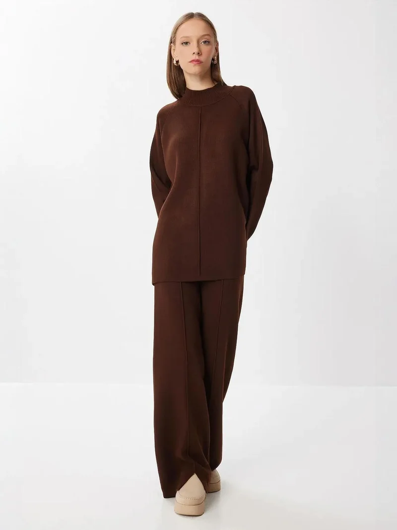 إسطنبول الساحرة ISTANBUL Rib Detailed Knitted Two-Piece Set