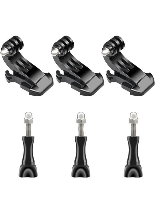 Generic - Set of J-Hook Buckle Mount Kit Compatible with GoPro Vertical Surface J-Hook Mount and Long Thumb Screws for GoPro Hero - Image 1