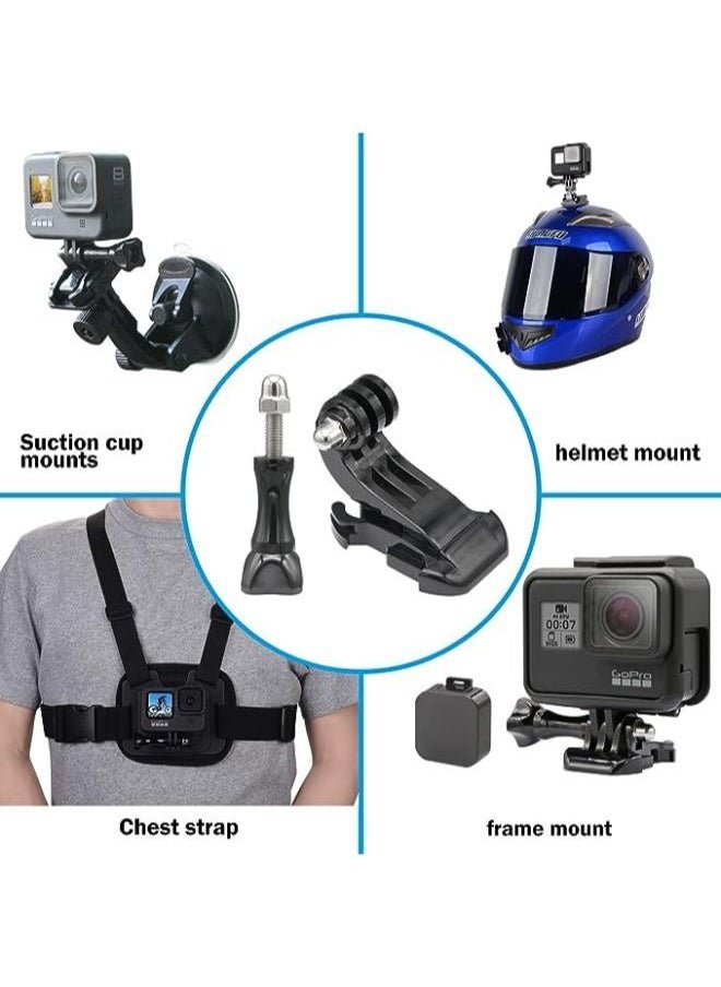 Generic - Set of J-Hook Buckle Mount Kit Compatible with GoPro Vertical Surface J-Hook Mount and Long Thumb Screws for GoPro Hero - Image 1