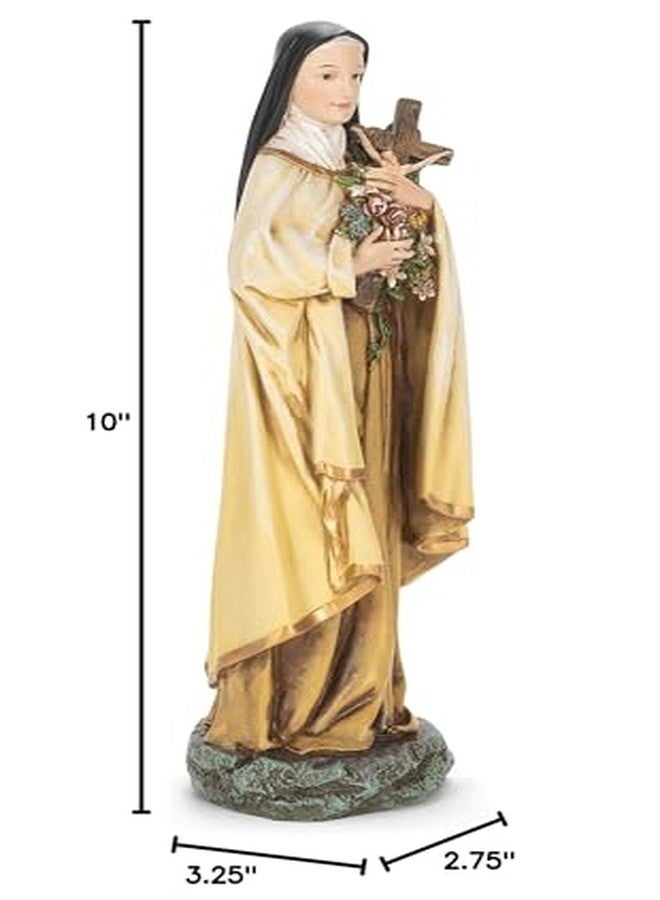 Roman Joseph's Studio Inc., Renaissance Collection, Holy Statue Figurine,10" H ST Therese Figure, Religious Figure, Religious Décor, (2.75 x 3.25 x 10 Inches) - Image 2
