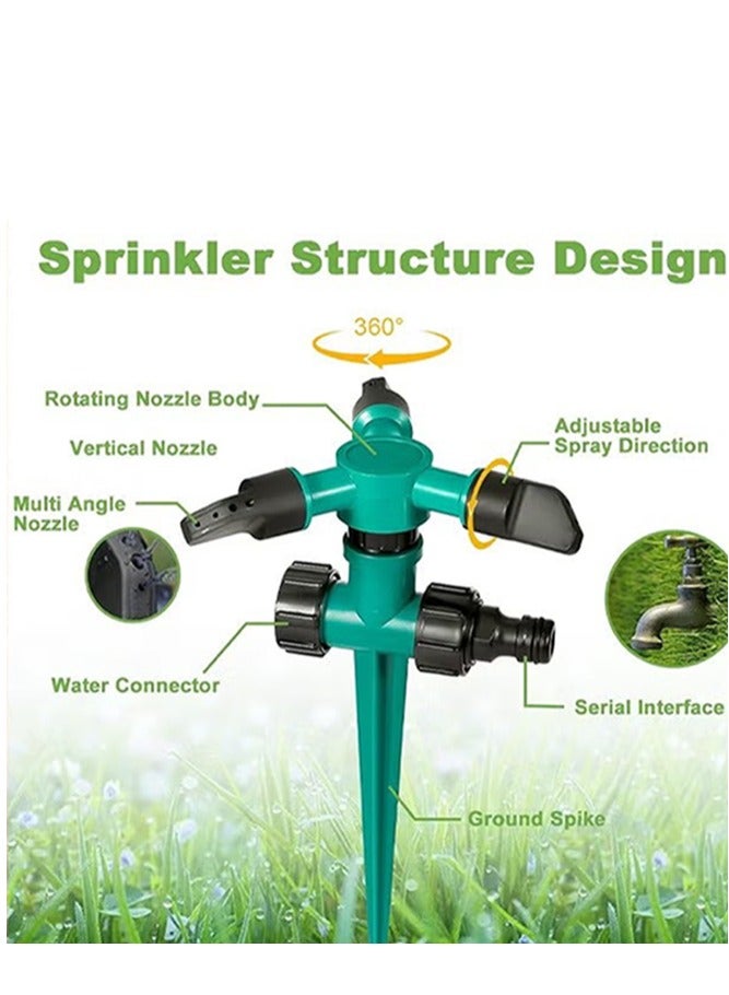 رشاشات الحديقة للفناء، نظام ري أوتوماتيكي يدور 360 درجة، رشاشات مياه للفناء بمساحة كبيرة، وري النباتات، ألعاب للأطفال - Image 2