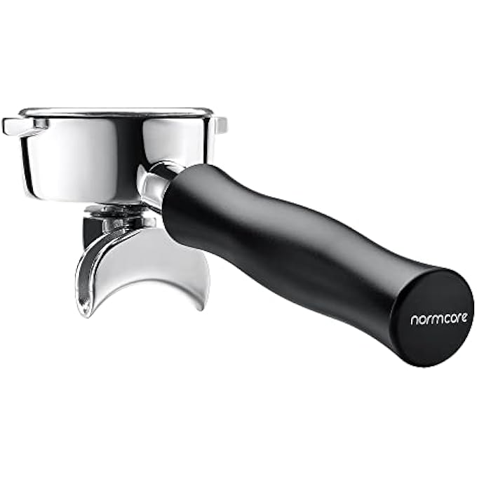 نورمكور فلتر قهوة مزدوج الفتحة مقاس 58 مم مع سلة مناسب لـ E61 Flair 58 Ecm Rocket Sanremo Synesso Slayer Vbm بمقبض من الألومنيوم المؤكسد وسلة 22 جرام - Image 1