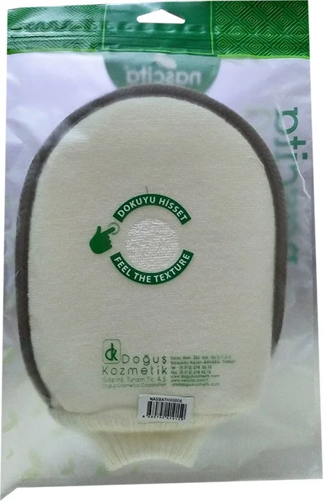 ناسيتا Koton Fiber Shower Gloves with Pouch and Elastic 16x22