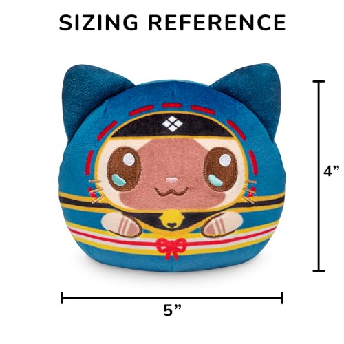 TeeTurtle Monster Hunter Reversible 4" Plushie - Palico - Officially Licensed Capcom Cute Kawaii Soft Stuffed Animal Fidget Toys - Image 4
