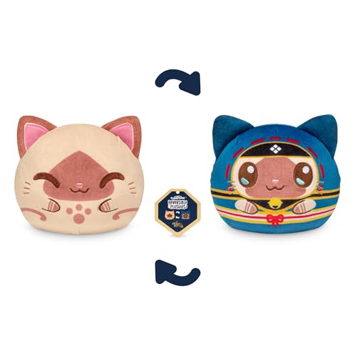 TeeTurtle Monster Hunter Reversible 4" Plushie - Palico - Officially Licensed Capcom Cute Kawaii Soft Stuffed Animal Fidget Toys - Image 3