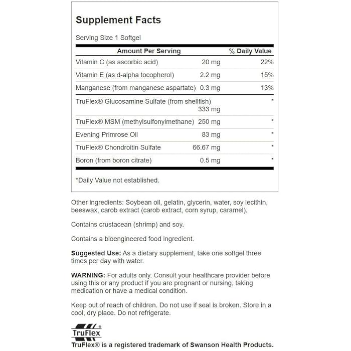 Swanson Joint Care - Featuring Truflex 120 Sgels - Image 2