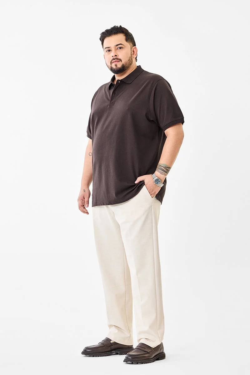 SNITCH Plus Size Stretch Polo T-Shirt