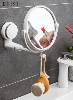Magnifying Double-Sided 360° Rotation Wall Mounted Vanity Makeup Mirror For Bathroom