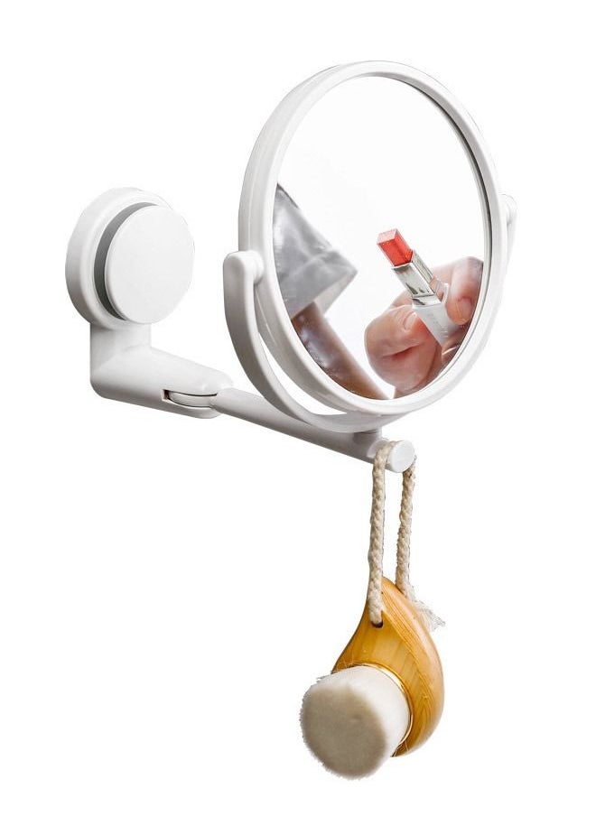 DUNISO - Magnifying Double-Sided 360° Rotation Wall Mounted Vanity Makeup Mirror For Bathroom - Image 1