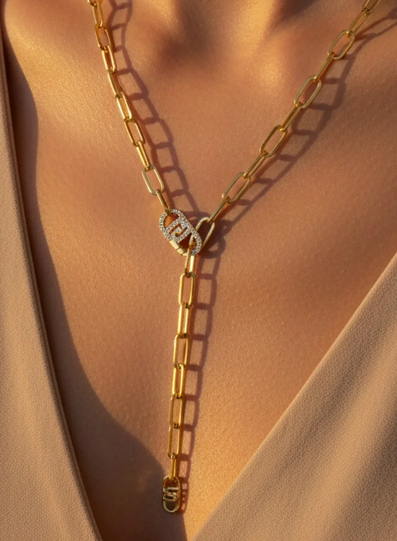 ليو جو قلادة لي جو فليير ذهبية