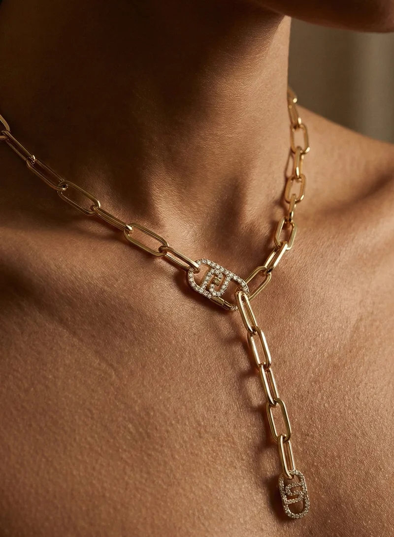 ليو جو قلادة لي جو فليير ذهبية