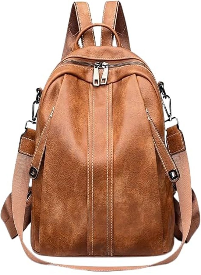 TrueArch Trending Backpack for College Office Travel Anti Theft Backpack Purse for Women and Girls with Sling (Tan) - Image 1