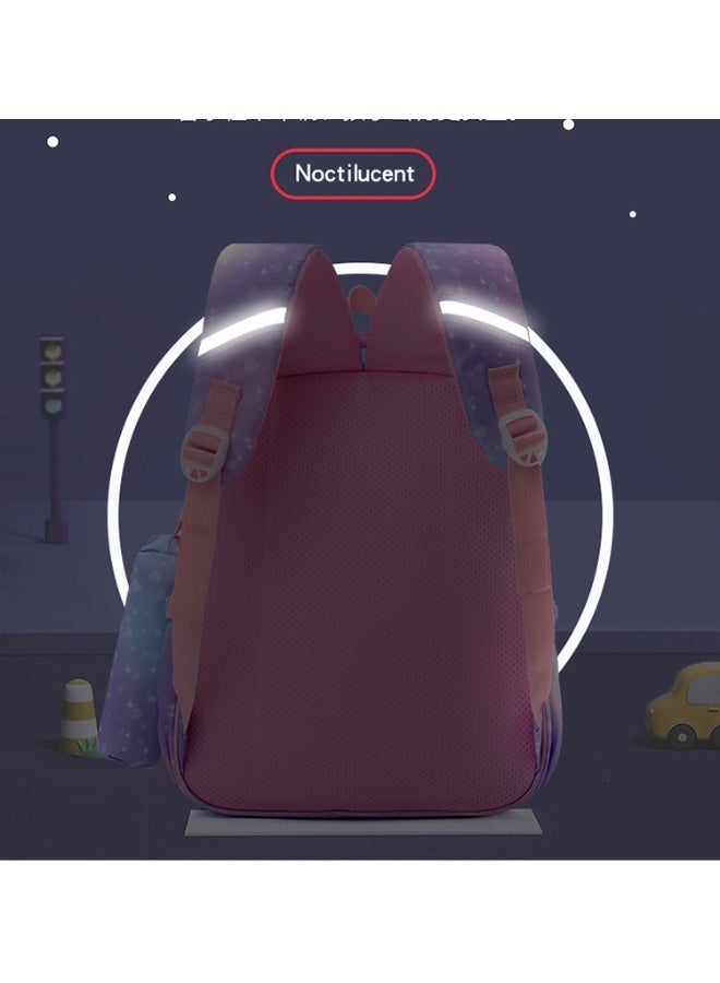 LABUBU Children's Schoolbag, Kindergarten,Primary SchoolCute Cartoon Schoolbag, Boys and Girls, Lightening Backpack, 35*28*12cm + Free Pencil Case - Image 2