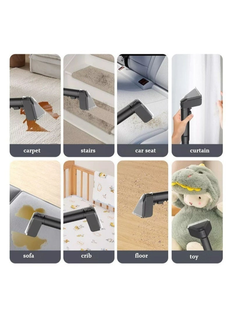 باندا منظف ​​سجاد سلكي جاف ورطب، يزيل البقع الصعبة، سهل الاستخدام على أسطح متعددة: الأرائك والسيارات والمفروشات، 500 واط، أسود - Image 5