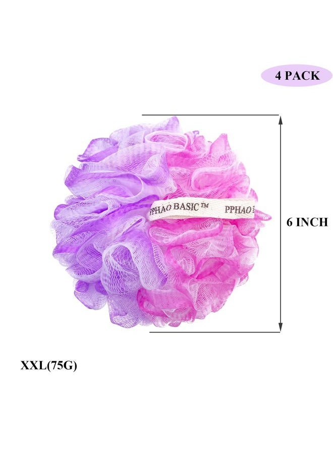 PPHAO BASIC PPHAO - Extra Large Soft Mesh Net Luffa Loofa Loufa Puff - Loofah Sponge - 75g(XXL) - Exfoliating Body Scrubber for Women and Men - Exfoliating Back Scrubber - Image 2