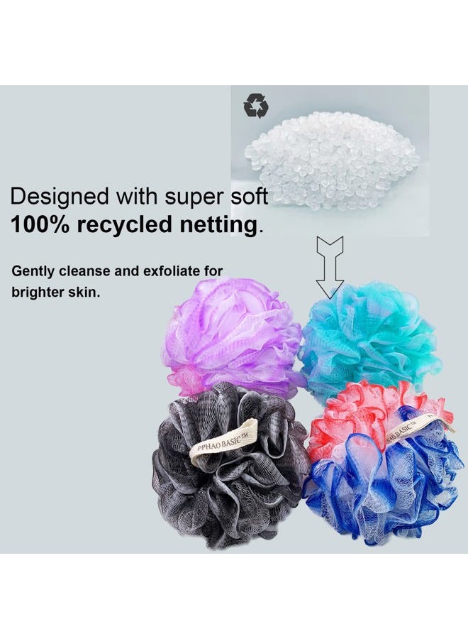 PPHAO BASIC PPHAO - Extra Large Soft Mesh Net Luffa Loofa Loufa Puff - Loofah Sponge - 75g(XXL) - Exfoliating Body Scrubber for Women and Men - Exfoliating Back Scrubber - Image 5