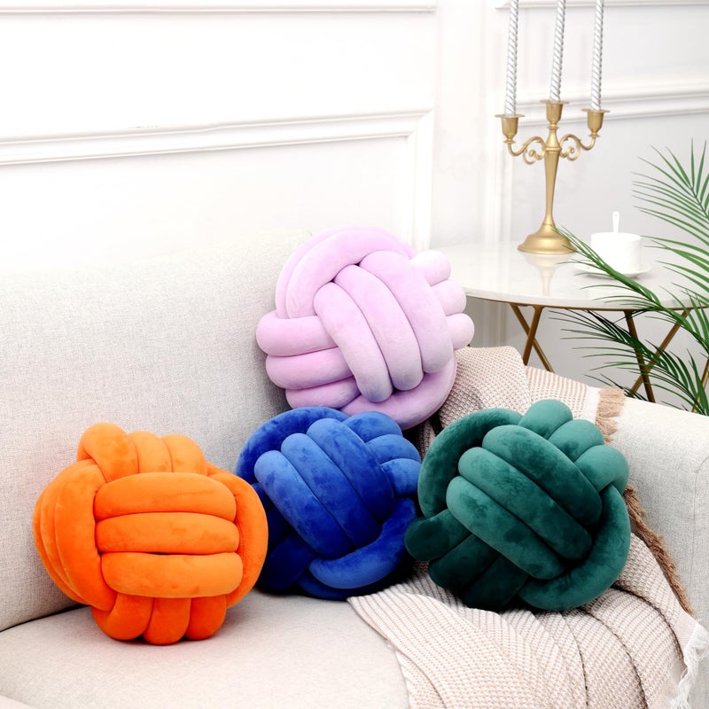 Petrella Knot Pillows Ball Round Throw Pillows Home Decor Cushion Decorative Aesthetic Throw Pillows - Image 4