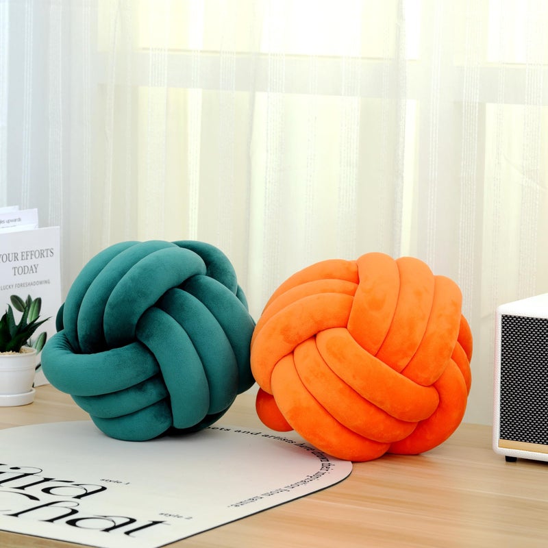 Petrella Knot Pillows Ball Round Throw Pillows Home Decor Cushion Decorative Aesthetic Throw Pillows - Image 5