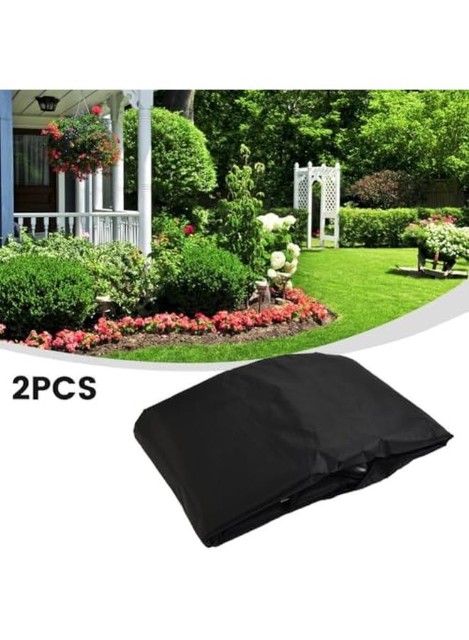 Waterproof Cover For 3 Person Metal Porch Swing Chair With Sun Shade Canopy Replacement Black - Image 4