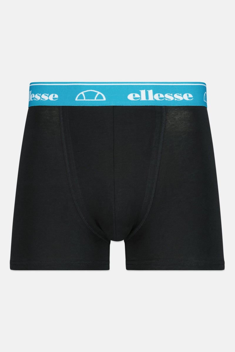 Ellesse Men 3 Pieces Brand Logo Trunks, Black  - Image 5