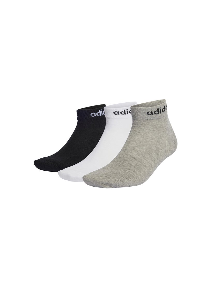 Think Linear Ankle Socks 3 Pairs