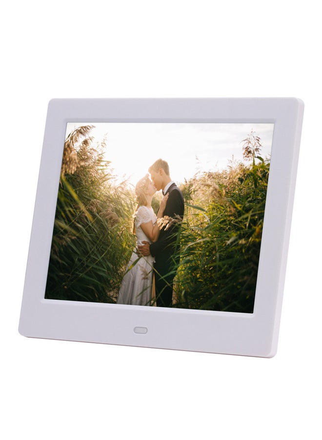 Digital Photo Frame 7 Inch 8 Inch 10 Inch High Definition Electronic Photo Album Table Picture Movie Calendar Music Advertising Player-Color:8 Inch White Resolution 1024*768 - Image 1
