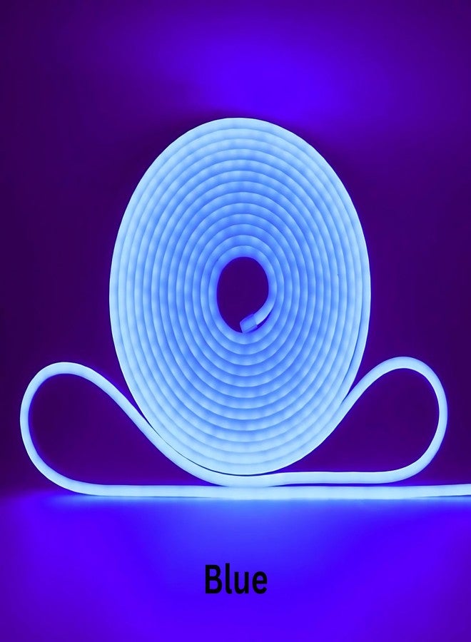 KAVYARA 5 Meter Flexible LED Neon Strip Light with Adapter | Waterproof Blue Rope Light for Home Décor, DIY, Indoor Outdoor Use | Energy Efficient Neon Flex Strip (Blue - 5M) - Image 3
