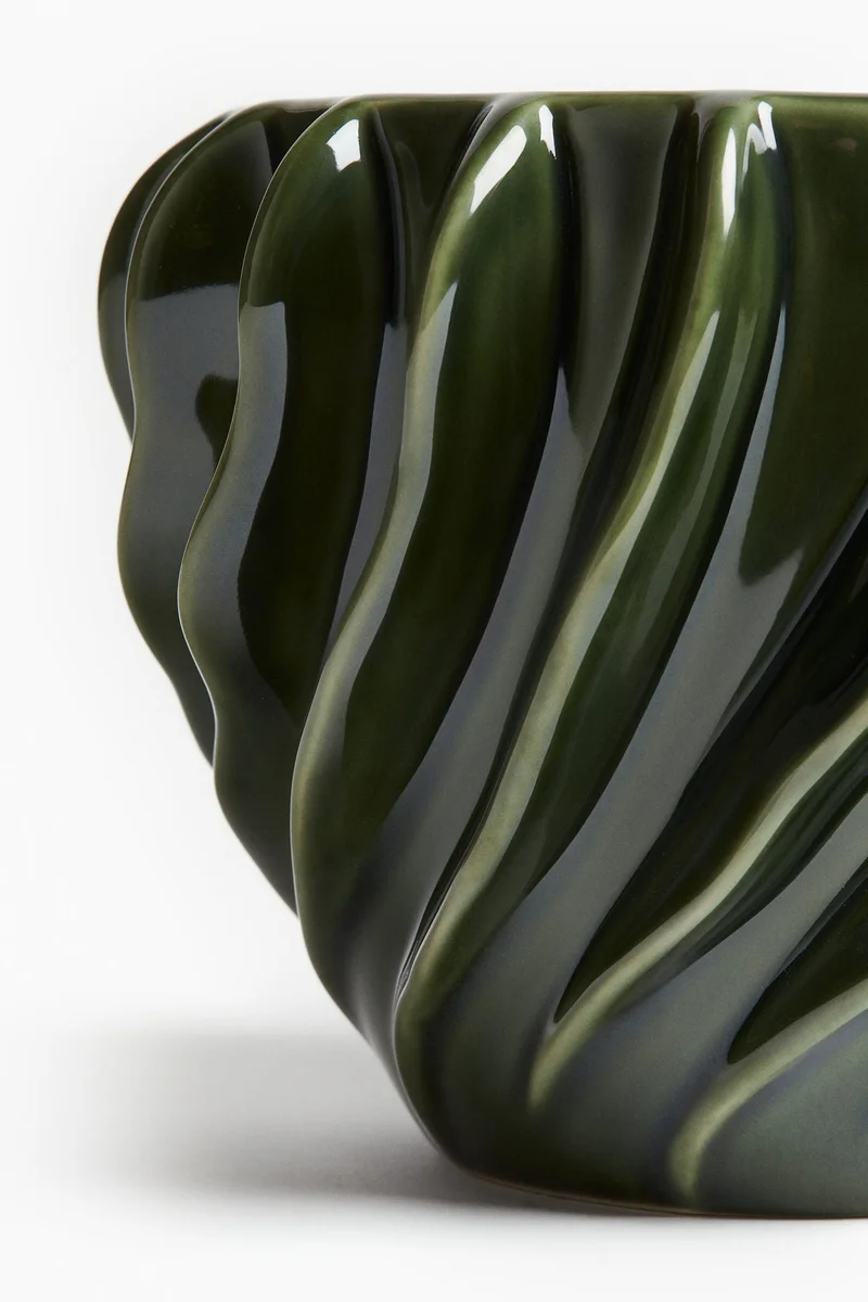 H&M Stoneware plant pot