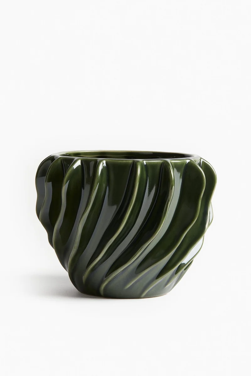 H&M Stoneware plant pot