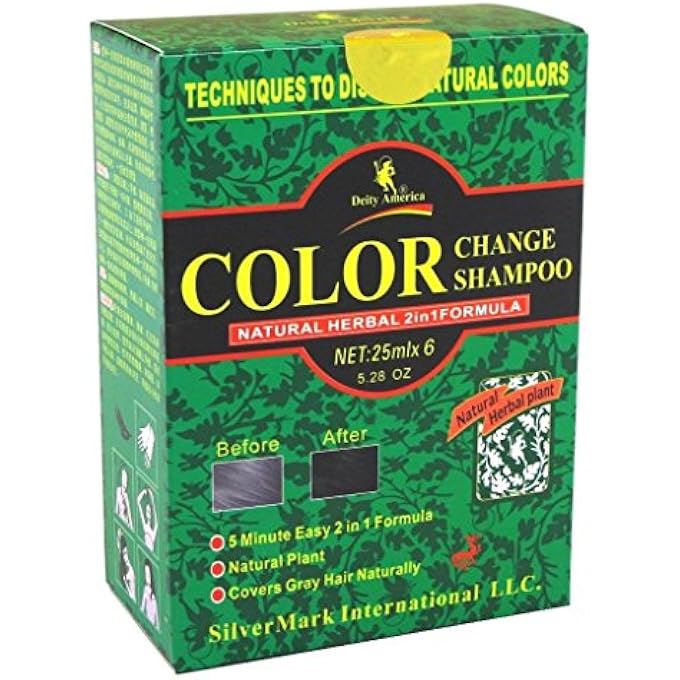 Deity America DEITY SHAMPOO COLOR CHANGE KIT NATURAL HERBAL 2-N-1 BLACK (2 PACK) - Image 1