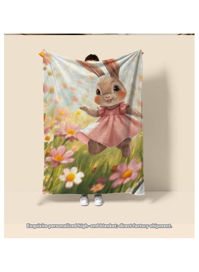 عام بطانية رقيقة من الفانيلا الكرتونية للأطفال أو الطلاب (دافئة ومريحة ومناسبة للنوم والألعاب) 100 سم * 150 سم - 744 - Image 3