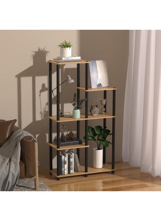 Umi 5Tier Bookshelf Modern Open Display Storage Rack Bookcase Stand for Home Library Multipurpose Book Storage Display Organizer Rack for Living Room Showcase Stand 74x30x1315cm - pzsku/Z616EB632AC5D8D73B2C1Z/45/1746638433/f2f74b9a-27ac-4db4-bb9f-12e8b3bcaff8