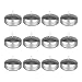 MEGA CANDLES Mega Candles 12 pcs Unscented Silver Floating Disc Candle, Hand Poured Paraffin Wax Candles 2 Inch - Image 2